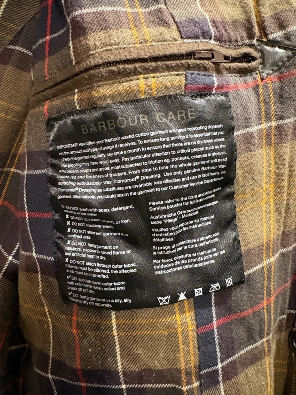 BARBOUR Utility Jacket Waxed Cotton Brown   Size: 6 - Picture 11 of 13